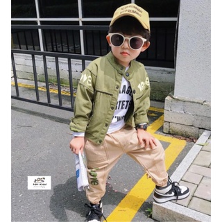 Set áo khoác bomber kèm quần kaki