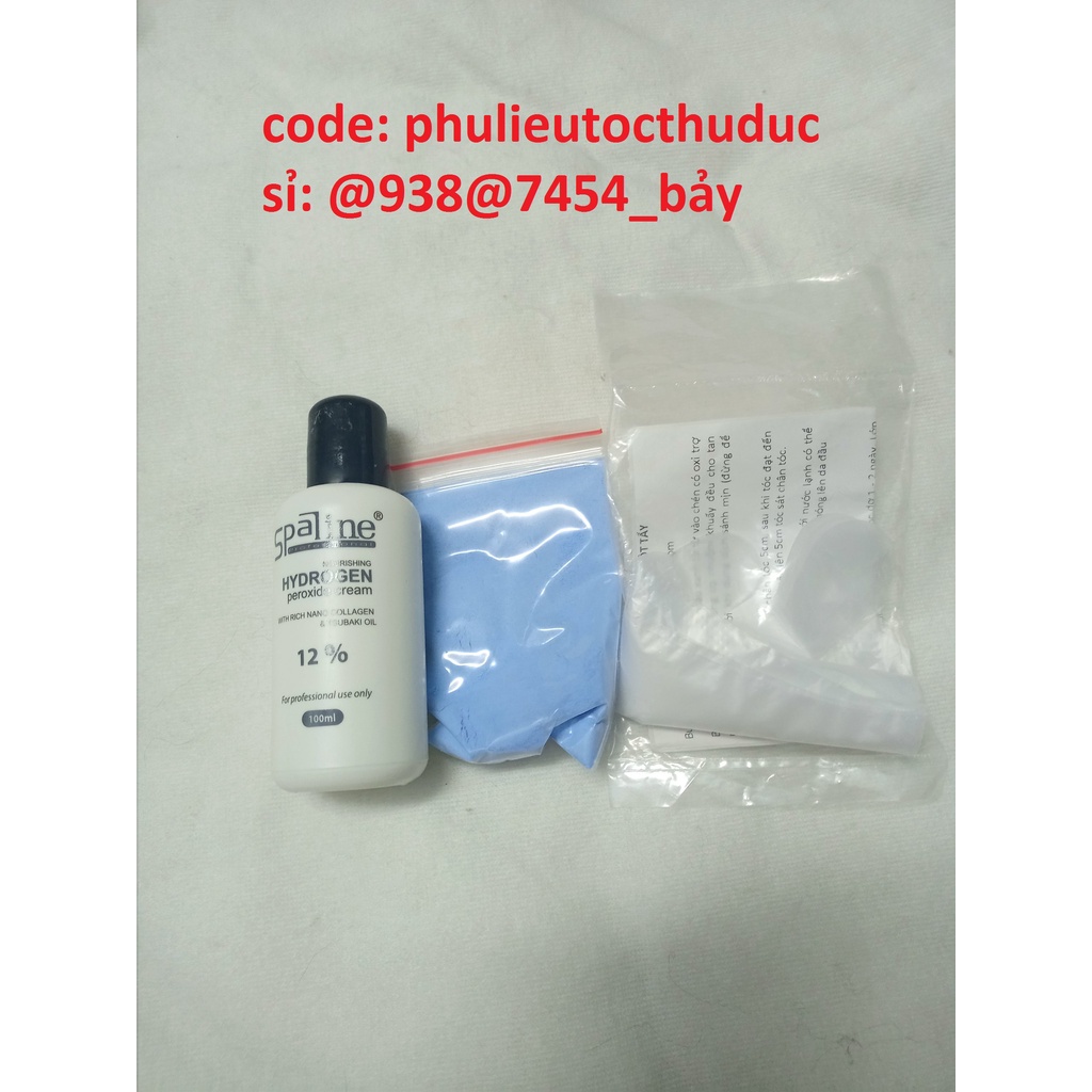 50 gram Bột tẩy tóc có kèm theo 100ml oxy và bao tay nhuộm tóc