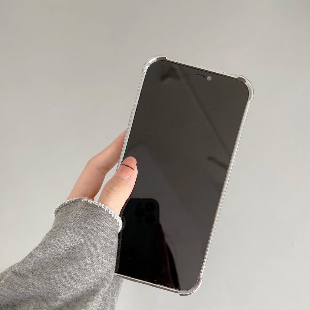 Ốp điện thoại dẻo chống rơi đính hạt mạ bạc nhân tạo thích hợp cho IPHONE 12 PRO MAX 11 PRO MAX XS MAX XR X 7 PLUS