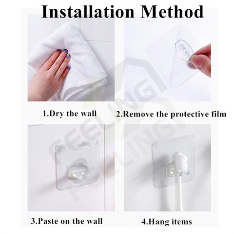 FEELING  Giá Đỡ Bàn Chải Đánh Răng Dán Tường Tiện Lợi