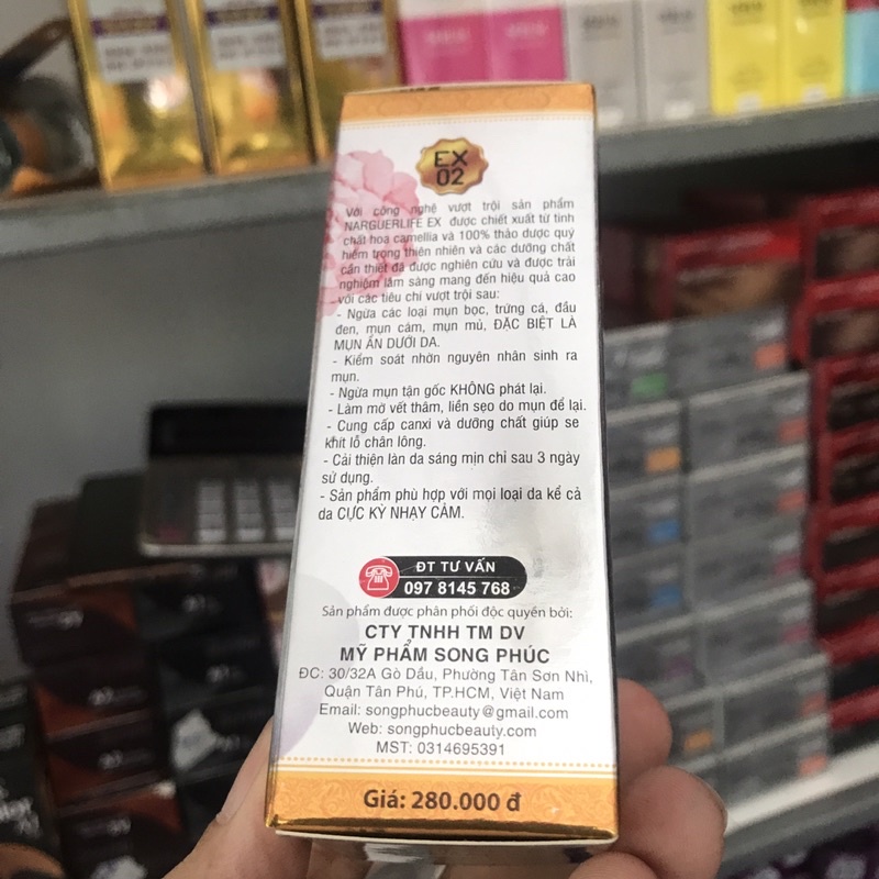 Serum Mụn, Mờ thâm, Giúp tái tạo da NARGUERLIFE EX - 20ml