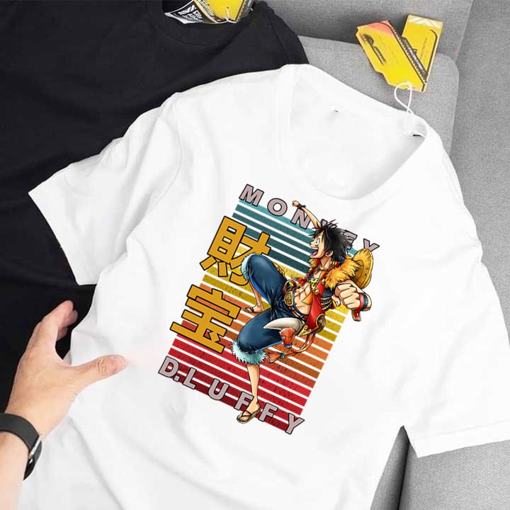ÁO PHÔNG UNISEX FORM RỘNG Luffy - One Piece - ĐẢO HẢI TẶC-MŨ RƠM CÓ SIZE TRẺ EM IN HÌNH DỄ THƯƠNG SIÊU RẺ - 120696