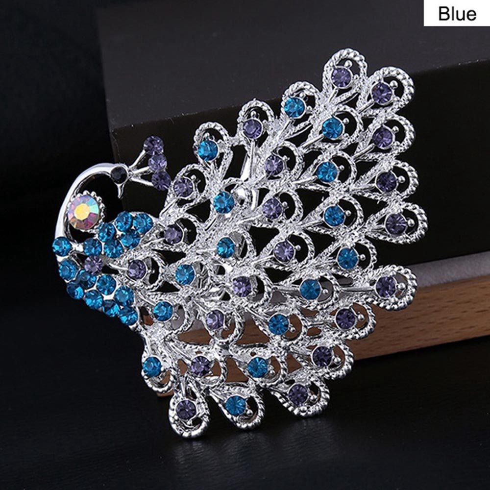 Ghim cài trang phục thiết kế hình động vật đính pha lê sang trọng