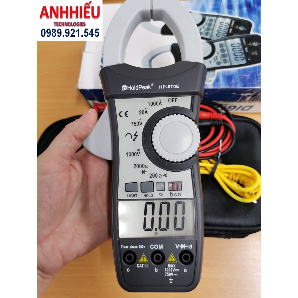 Ampe kìm đo dòng điện Holdpeak HP-870E