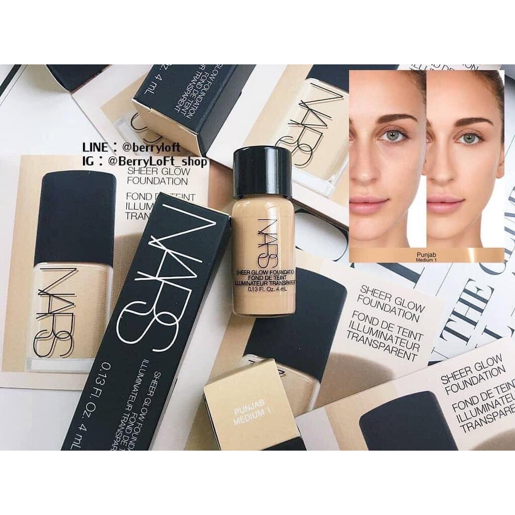 Kem nền Nars Sheer Glow Foundation mini size 4ml