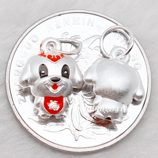 Charm bạc - Chó tài lộc - MH026