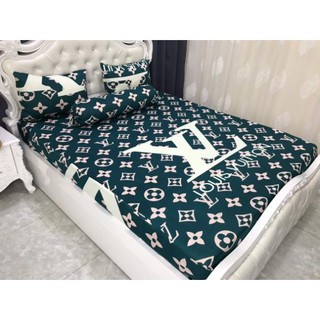 Bộ Drap Thun Hàn Quốc mát lạnh 4 món