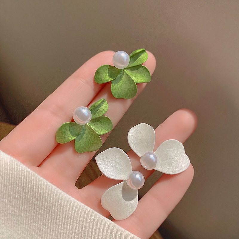 Bông Tai Hình Hoa Nhỏ Đính Ngọc Trai Phong Cách Hàn Quốc Thời Trang Mùa Hè Mới 2022 Cho Nữ