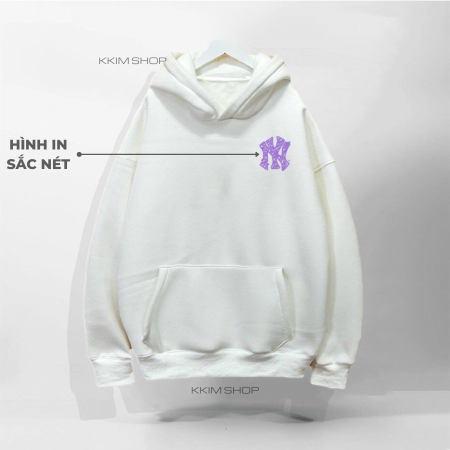 Áo Nỉ HOODIE NY, Áo hoodie MLP XANH LÁ unisex nam nữ form rộng oversize chất liệu Nỉ bông cao cấp KKIM SHOP