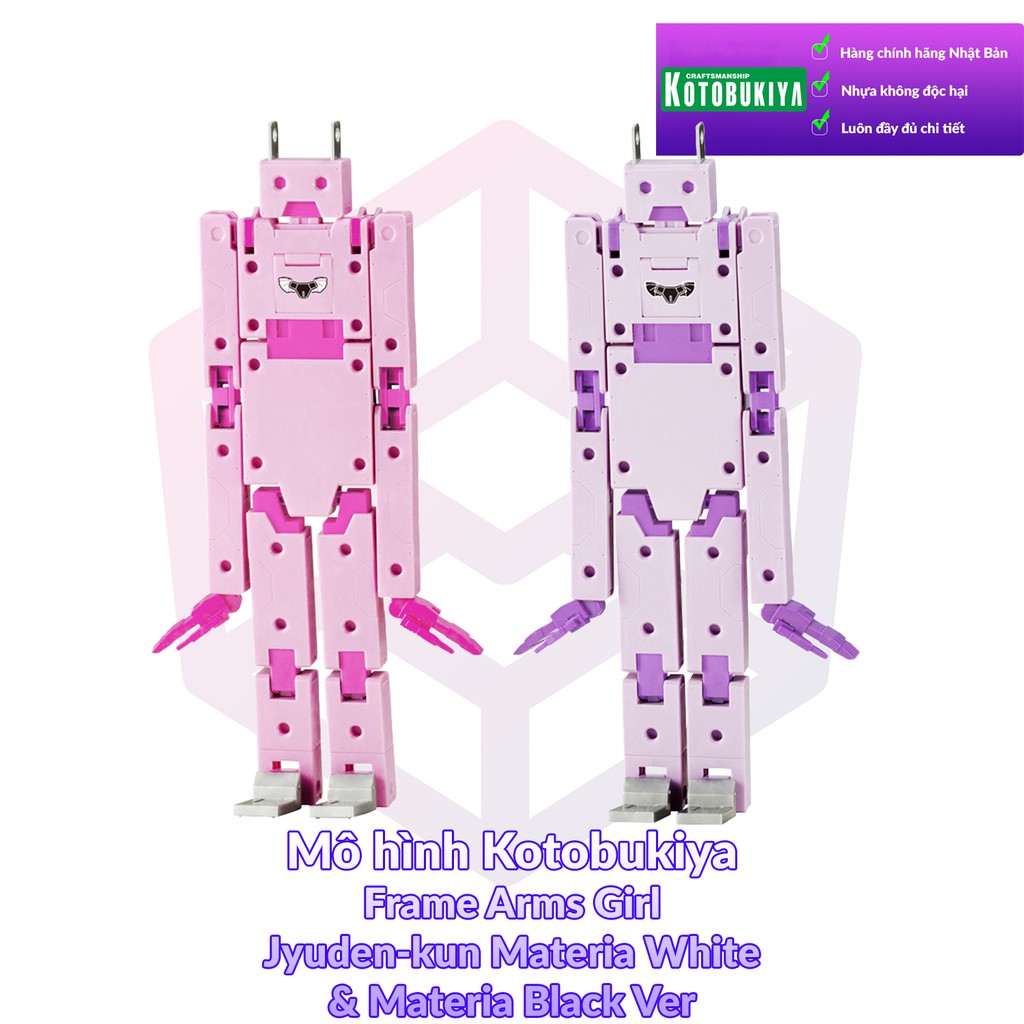 [Thanh lý bán lỗ] Mô hình Kotobukiya Frame Arms Girl Jyuden kun Materia White &amp; Materia Black Ver [KTB] [FAG]