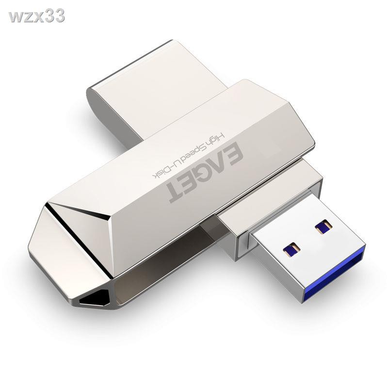 ▧﹊☾64G / 128GUSB3.0 U Disk F70 Phiên bản nâng cấp Tốc độ cao Full Metal 360 Ổ đĩa flash USB trên ô tô