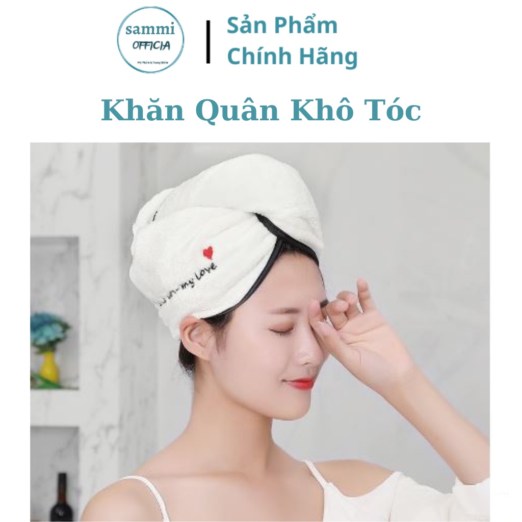 Khăn Quấn Khô Tóc Tiện Lợi