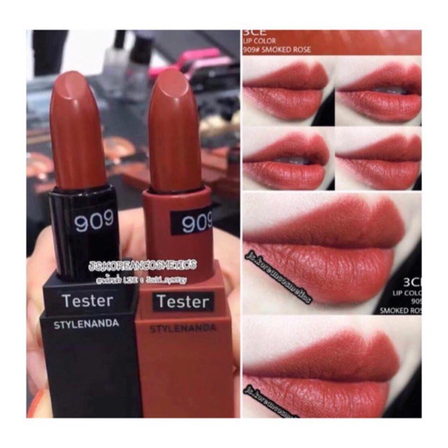 <>[Vỏ Đen & Nâu] Son 3CE 909 Smoked Rose- taphoamena