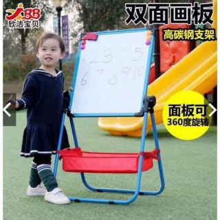 Bảng viết, bảng từ 2 mặt kiêm giá vẽ xoay 360 độ khung sắt chắc chắn [ảnh, clip thật]