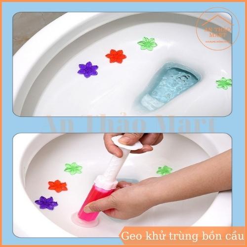 Geo Khử Trùng Diệt Khuẩn Bồn Cầu, Geo Thơm Khử Mùi Hiệu Quả Hình Bông Hoa