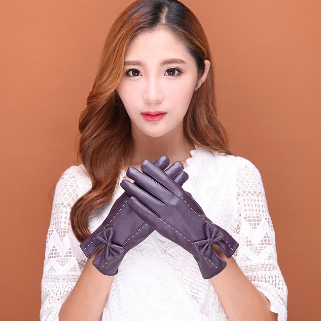 Găng tay mùa đông cho nữ chống lạnh giữ ấm cao cấp ZOZO găng tay da nữ thời trang hàn quốc dễ thương