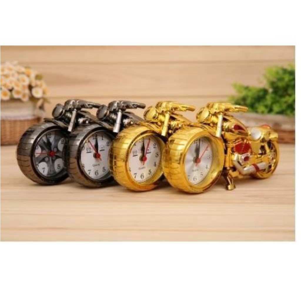 Đồng Hồ Báo Thức Để Bàn Hình Xe Môtô