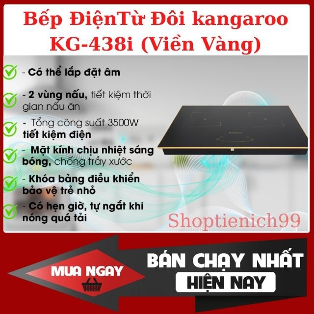 [CHÍNH  HÃNG] Bếp Từ Đôi Nhập Khẩu Thái Lan Kangaroo KG-443i/ KG-435i/ KG-438i/ KG446i/ KG-851i/ KG-856i/ KG-858i: