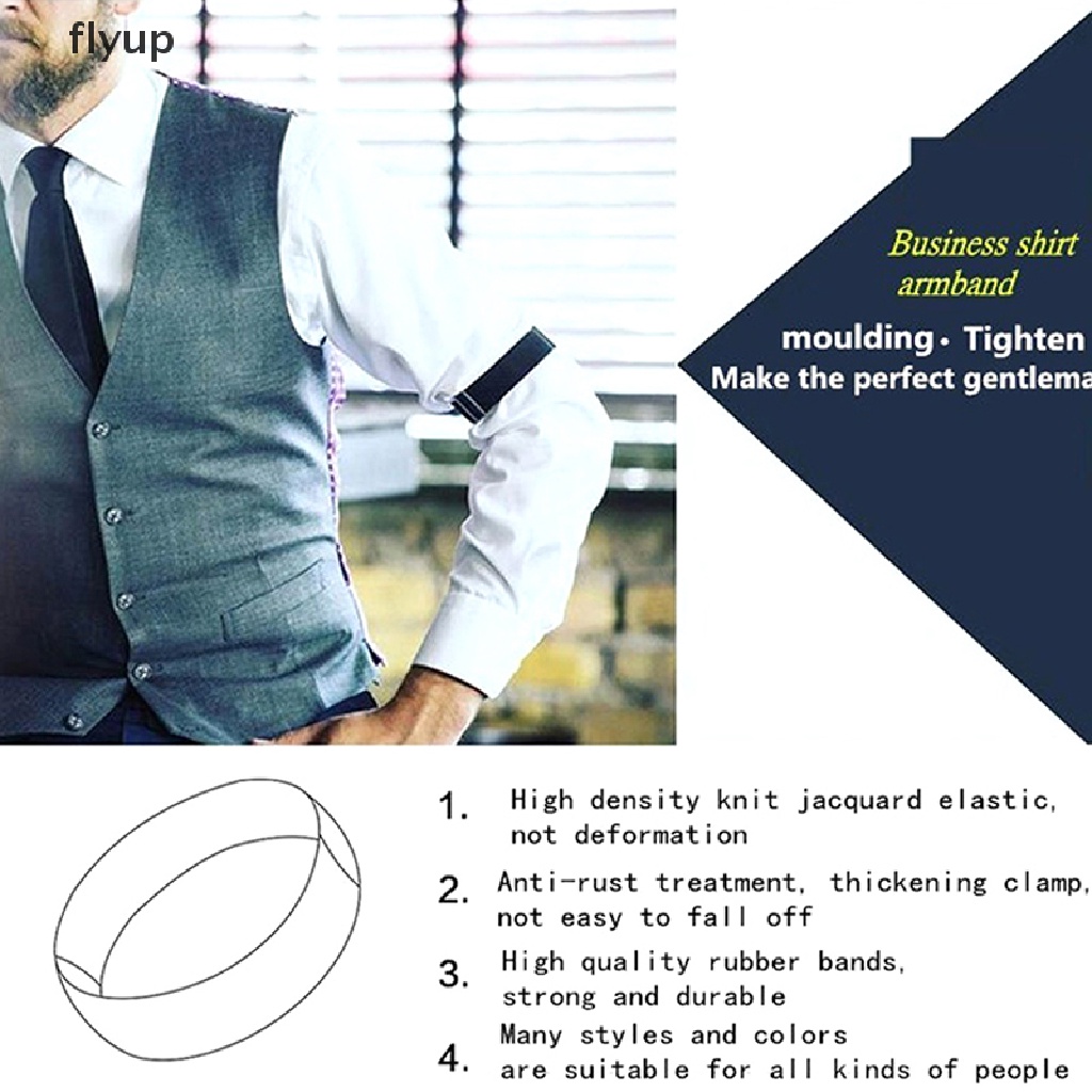 Dây đai giữ áo sơ mi đeo cánh tay co giãn có thể điều chỉnh kích thước