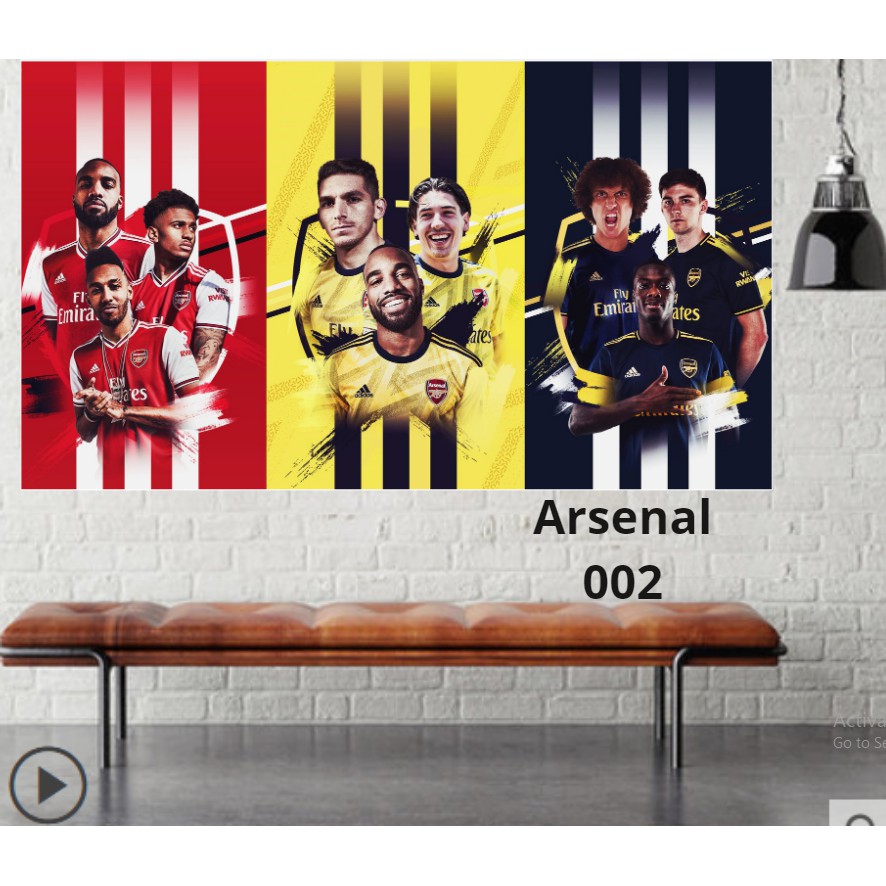 Poster Arsenal dán tường 40x60cm giá rẻ chất lượng cực đẹp