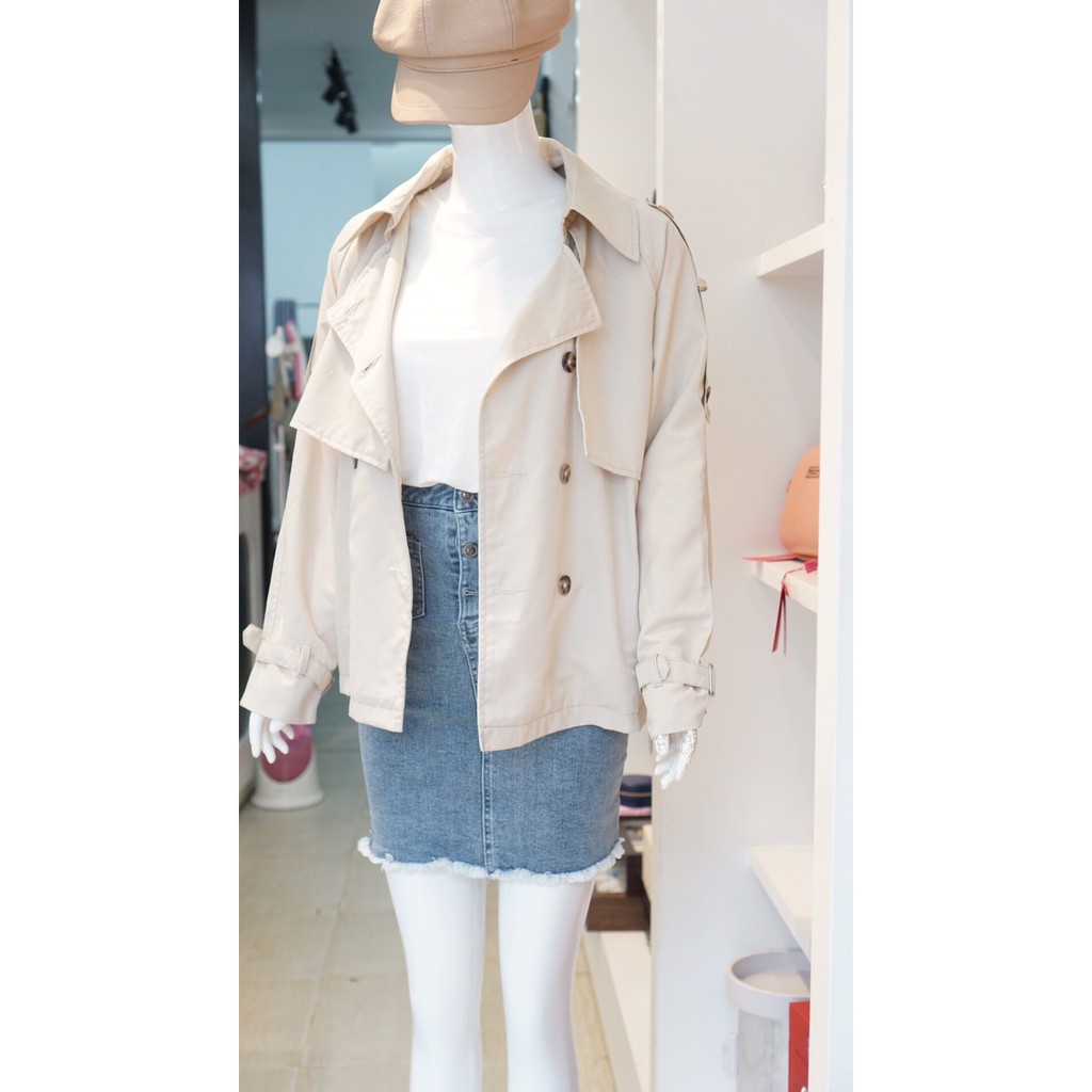 Áo Khoác Măng Tô Dáng Ngắn 059 hình chụp thật | BigBuy360 - bigbuy360.vn