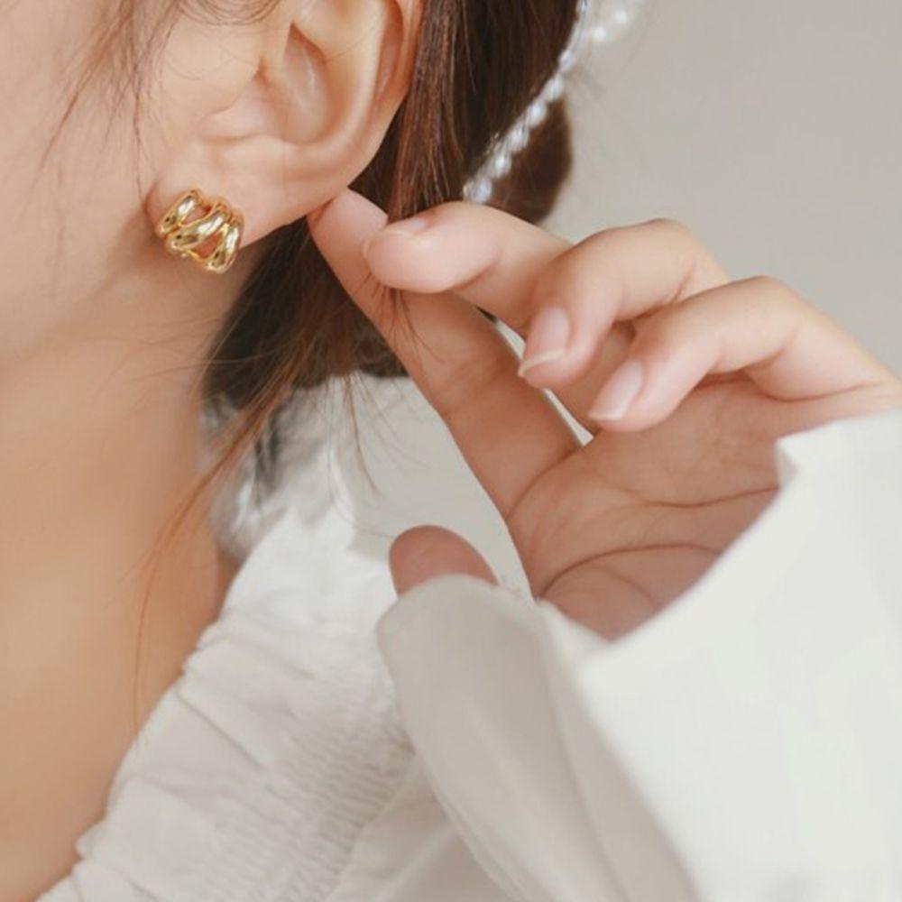 FORBETTER Bông Tai Hình Tròn Đơn Giản Thời Trang Mùa Hè Cho Nữ