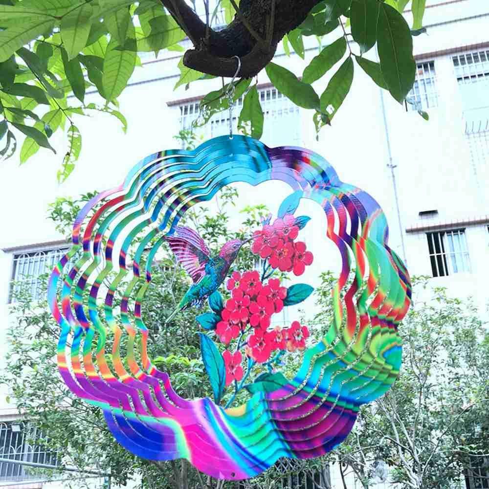 Chuông Gió Hình Con Quay 3D Trang Trí Sân Vườn