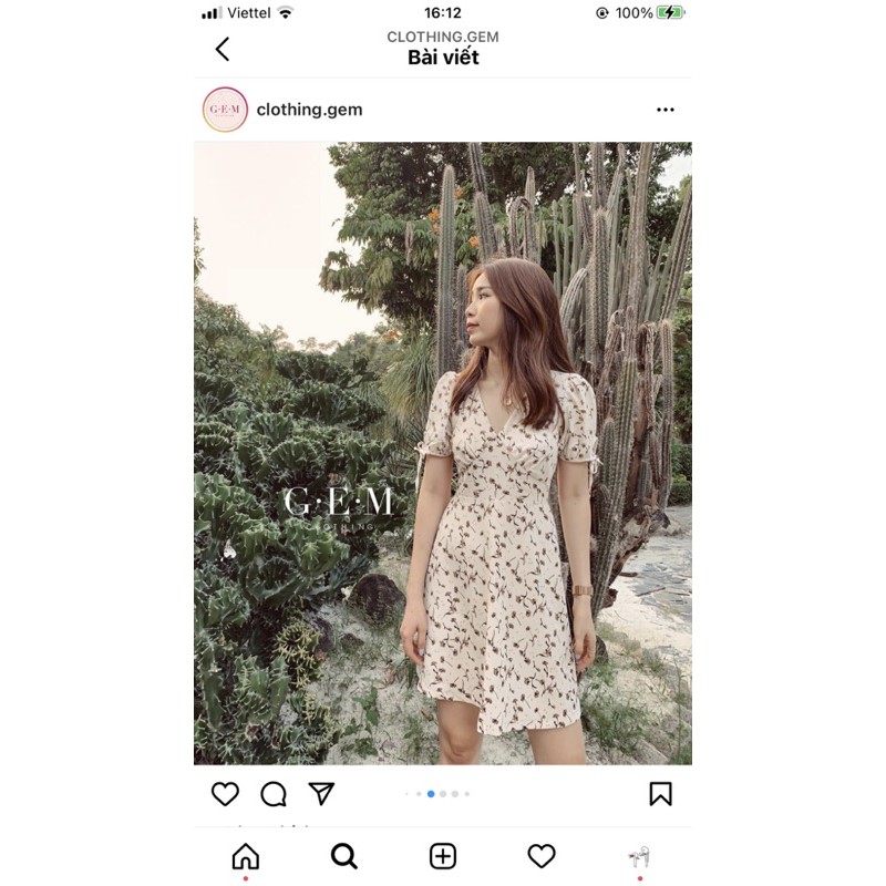 Pass đầm hoa Gem clothing