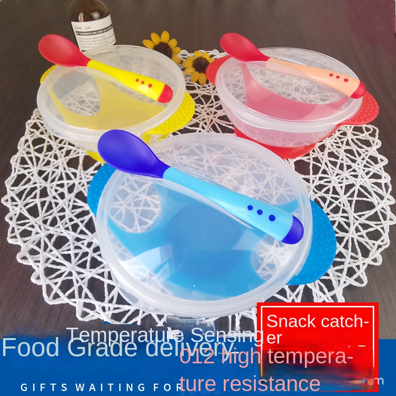 Bộ Tô Và Muỗng Ăn Bằng Silicon Chống Rơi Chịu Nhiệt Độ Cao Cho Bé silicone