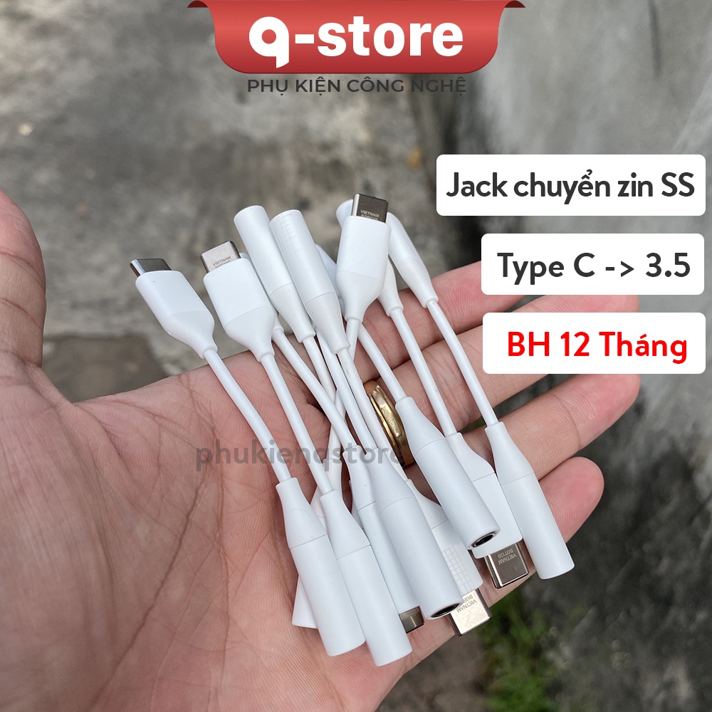 Jack chuyển zin samsung type C sang 3.5, Hỗ trợ mic thoại, chất âm sống động