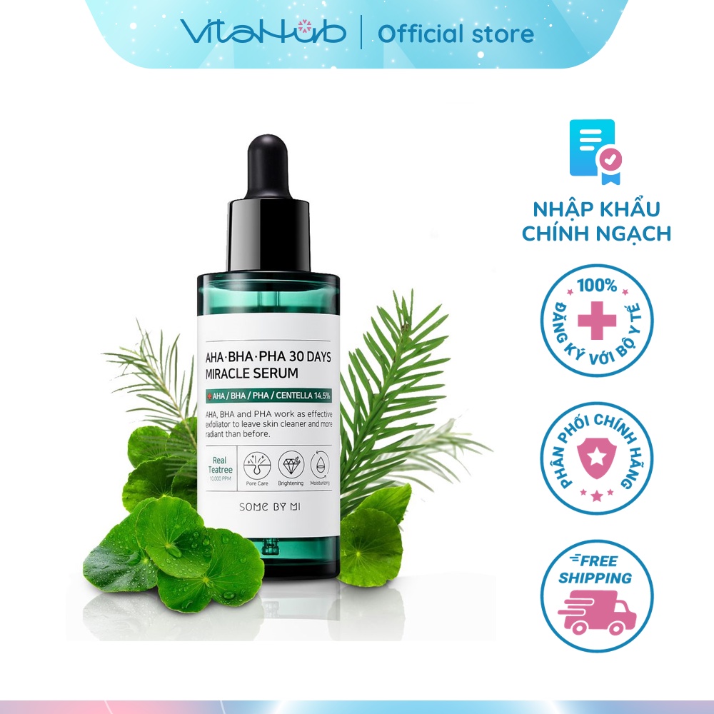 Tinh Chất Giảm Mụn Some By Mi AHA-BHA-PHA 30 Days Miracle Serum 50ml