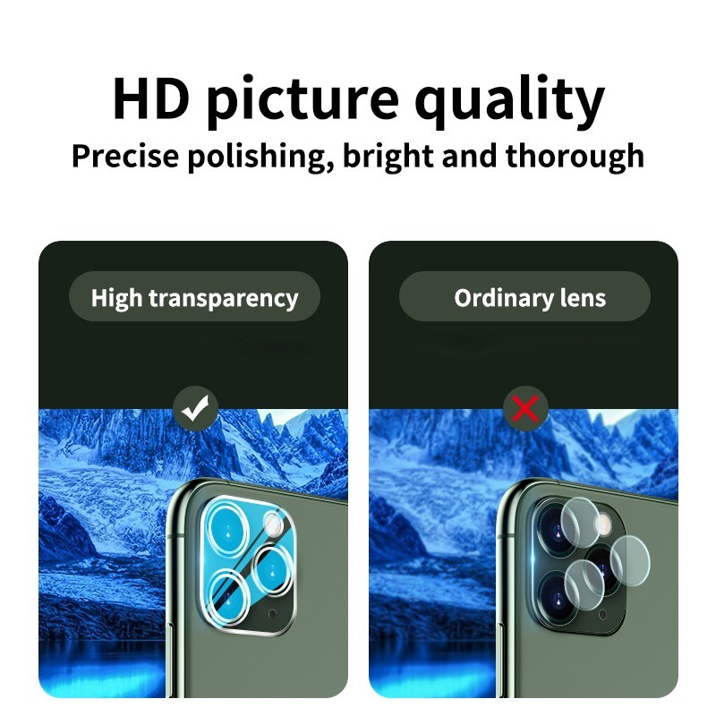 Cường Lực Camera Cho IPhone 15 14 13 12 11 Mini Pro Max
