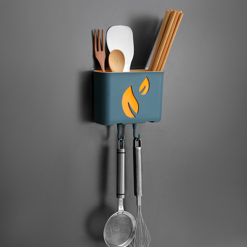 Giá Đỡ Đựng Tăm Xỉa Răng Hai Lớp Bằng Nhựa Gắn Tường Tiện Dụng