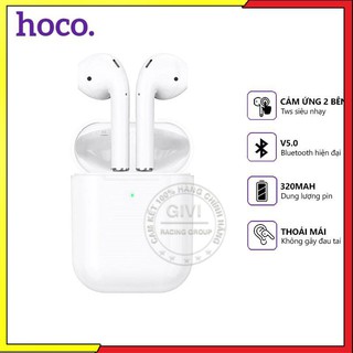 Tai nghe Bluetooth Hoco ES49 V5.0 hỗ trợ mic cảm ứng TWS, chuyên dùng cho Iphone