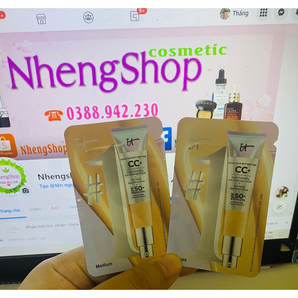 Kem Nền CC Thần Thánh Cream IT Cosmetics Your Skin But Better With SPF 50