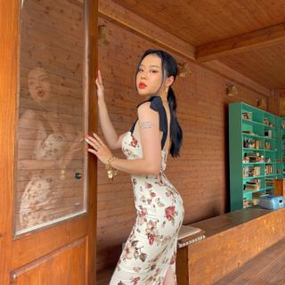 ĐẦM CÚP NGỰC HOA TRẮNG