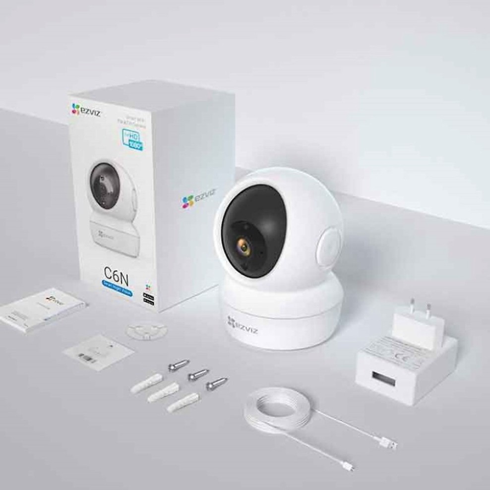 Camera wifi Ezviz C6N 2MP và C6N 4MP - Camera Xoay 360 độ, Quay đêm hồng ngoại 10m, Đàm Thoại 2 Chiều - Hàng chính hãng