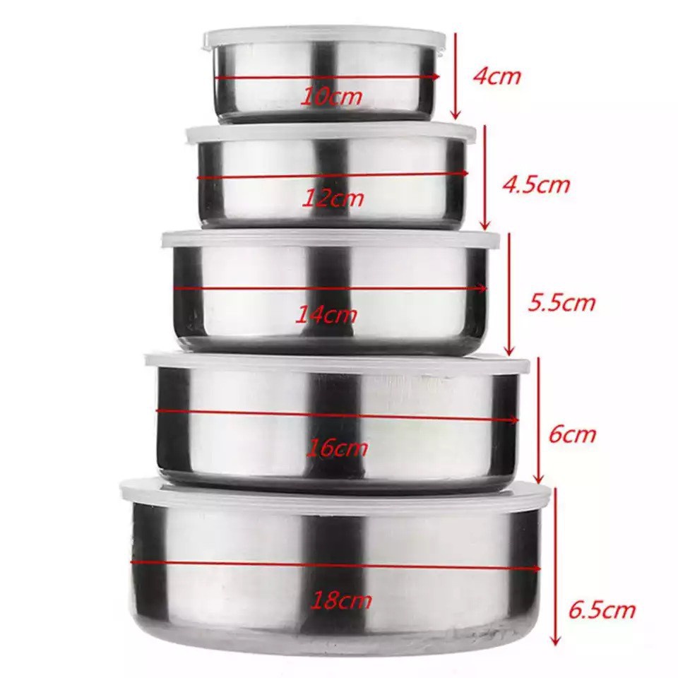Bộ thố inox tủ lạnh 5c