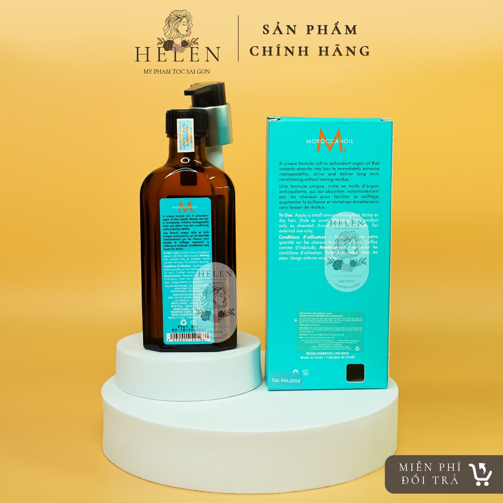 Tinh Dầu Dưỡng Tóc Moroccanoil Treatment 100ml Kèm Lược Cao Cấp - Hàng Chính Hãng