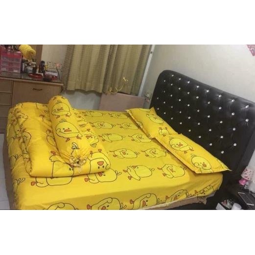 Ga Trải Giường Poly 1M8,toàn mẫu hot mới và dễ thương,MẪU VỊT VÀNG