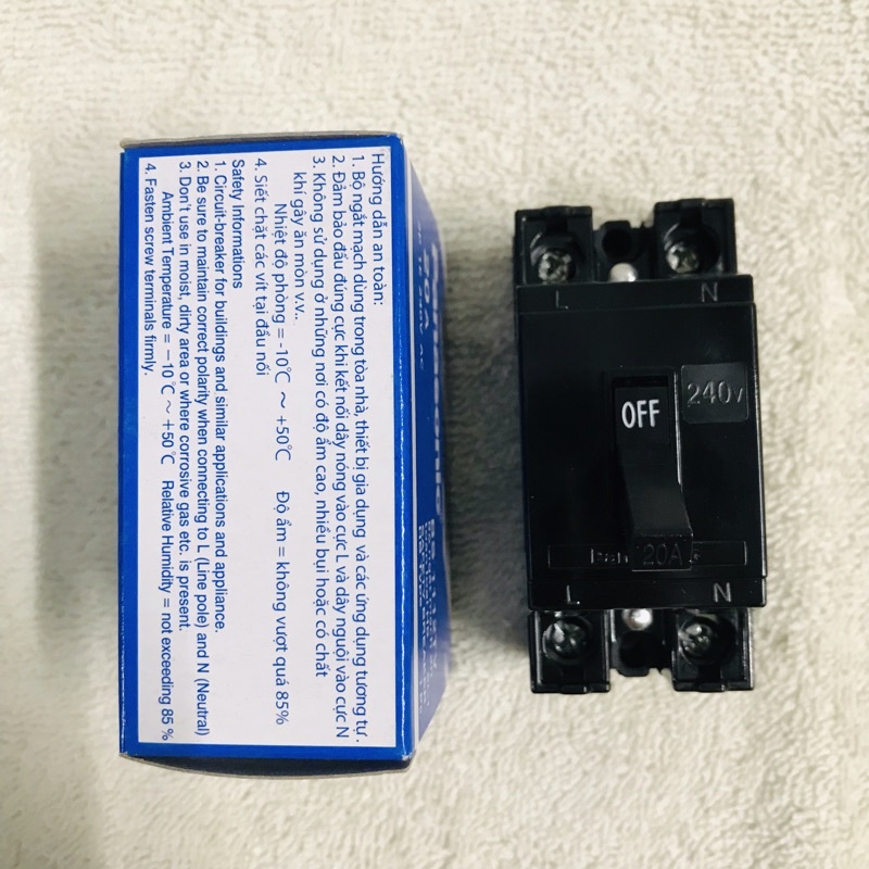 CB cóc, Safety Breaker, aptomat, cầu dao an toàn 20A, 30A, 40A PANASONIC Hàng chính hãng