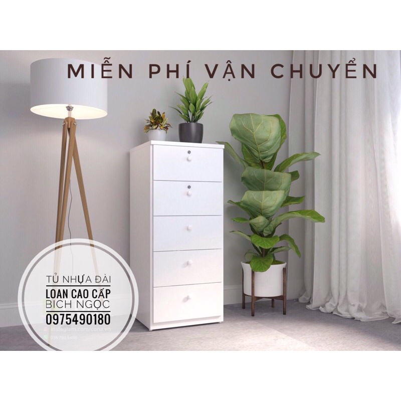 Tủ Mẫu Nhựa Duy Tân 5 Tầng  Chất Nhựa Đài Loan Cao Cấp