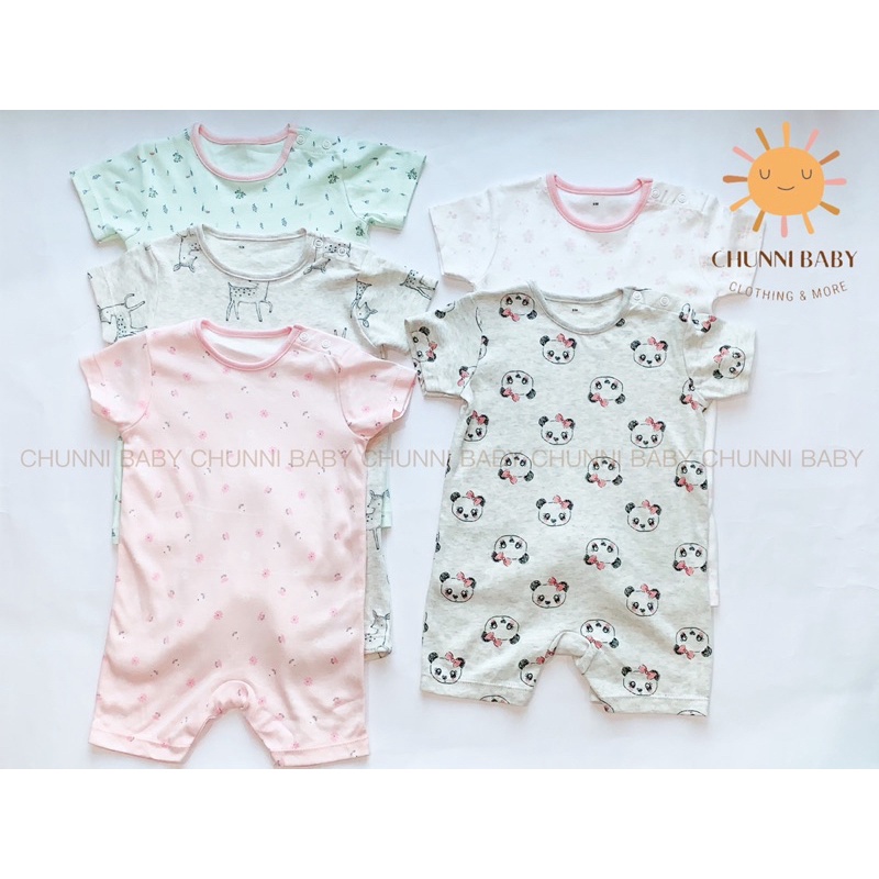 Bộ body đùi liền thân tay cộc GEORGE chất cực kỳ mềm mại cho bé yêu