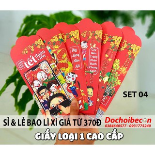 Bao lì xì tết 2021 - Sỉ 100 cái - Nhiều mẫu