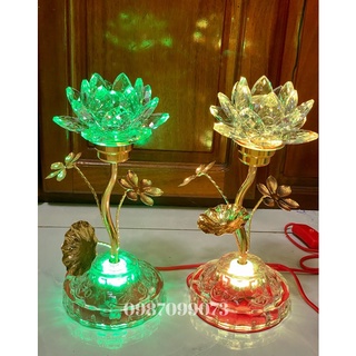 Một cặp đèn hoa sen pha lê M428