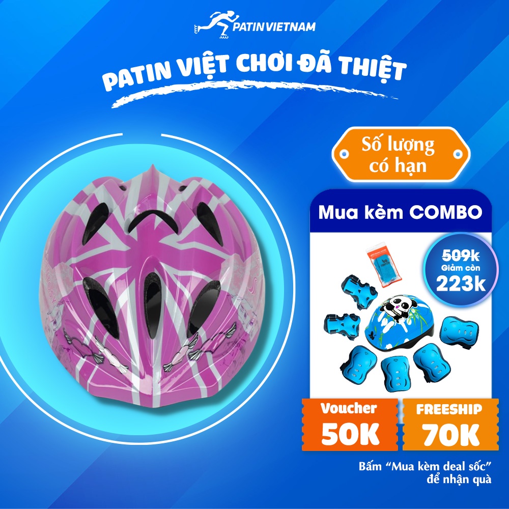 Mũ Bảo Hộ Patin Trẻ Em Centosy M1 Nón Bảo Hiểm Cho Bé Chơi Thể Thao, Ván Trượt, Xe Đạp