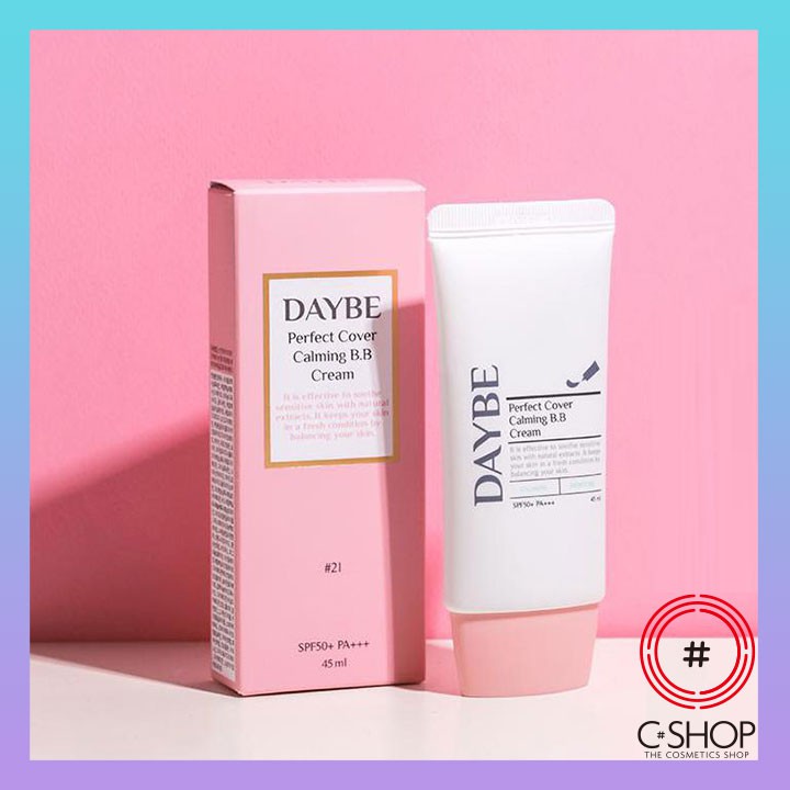 Kem Nền dành cho da nhạy cảm - DAYBE PERFECT COVER CALMING B.B CREAM SPF50+/PA+++_Mỹ phẩm Hàn Quốc chính hãng