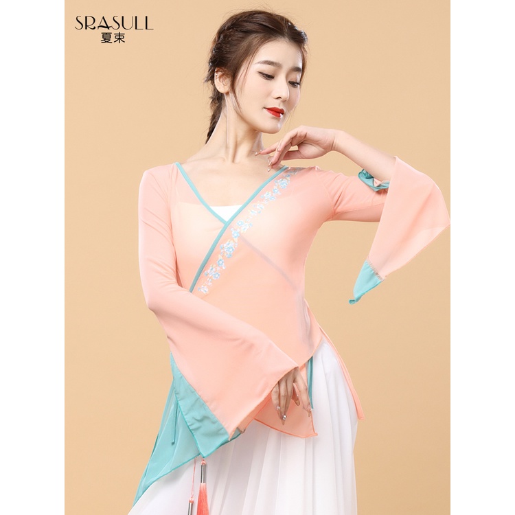 ((M &amp; E) Bộ Trang Phục Khiêu Vũ Dân Tộc Trung Hoa Cổ Điển Vải Gạc Dành Cho Bạn Nữ