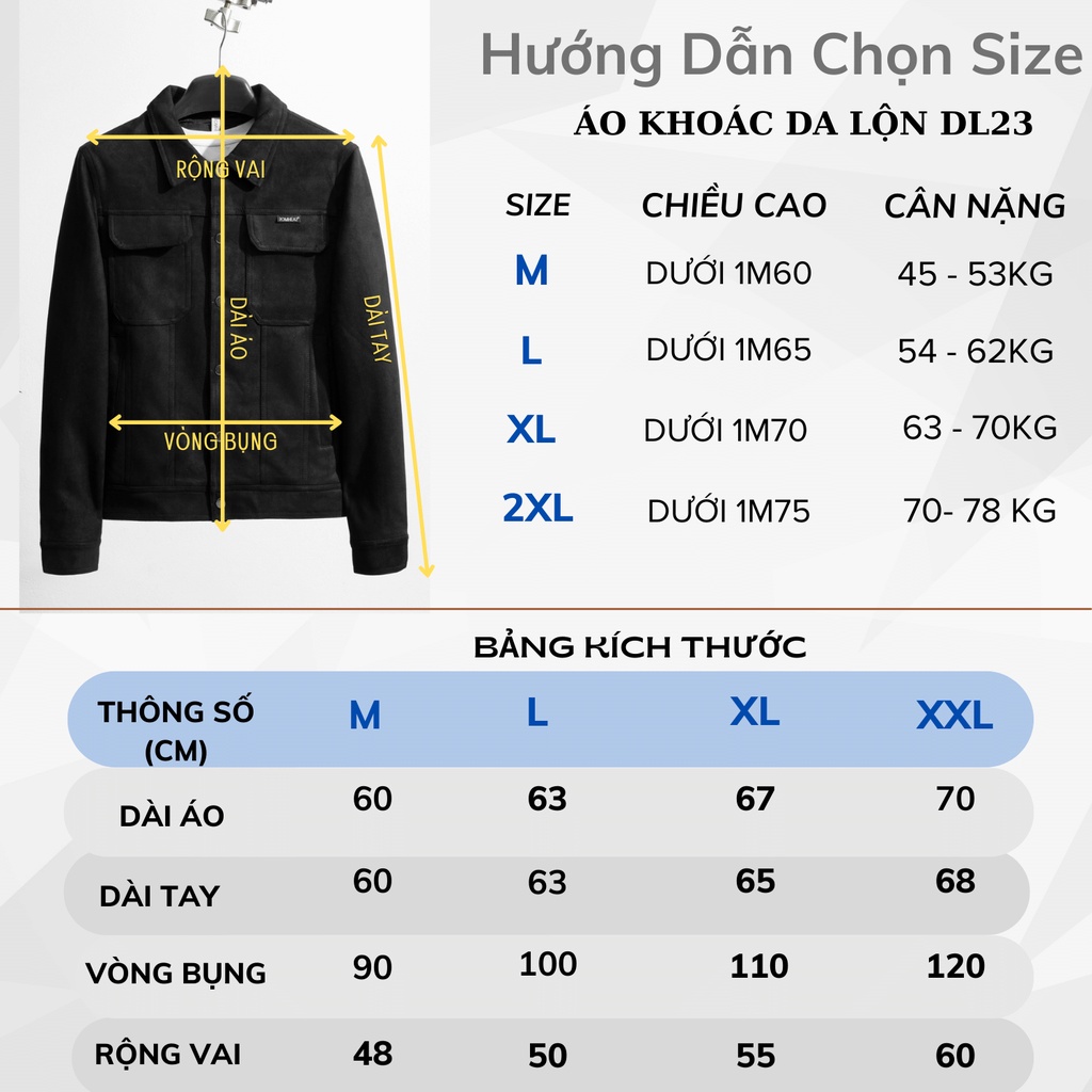 Áo khoác da lộn nam Hàn Quốc Jacket mùa đông 2023 Avanco, hàng cao cấp mặc lên cực đẹp RH1