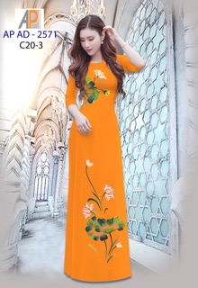 Vải áo dài in hoa sen đẹp